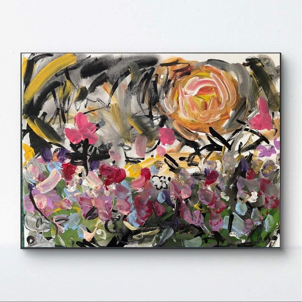 OMAN Landscape 11x14 Abstract Expressionism Signed Original Fine Art 007